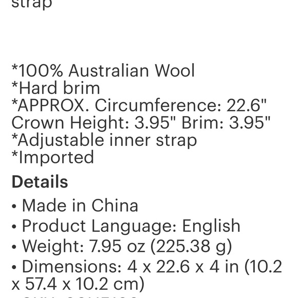 💯 Australian wool Tear drop Fedoras - Picture 3 of 3